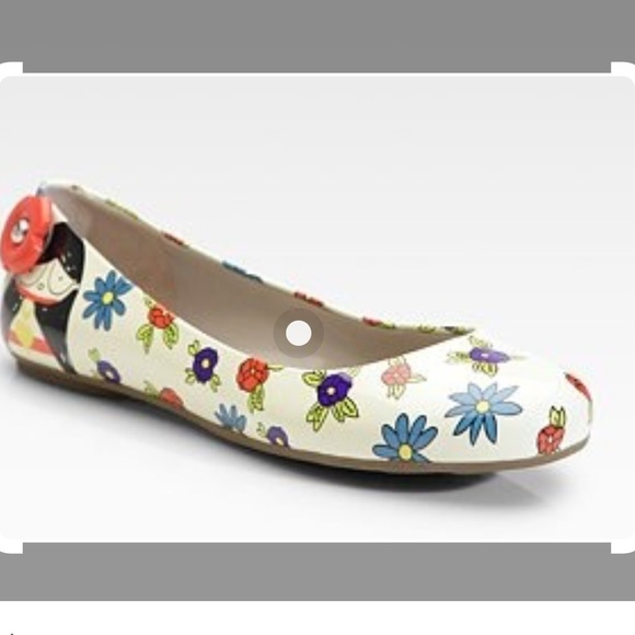 Marc Jacobs Runway leather womens flats transparent Oxford. Super cute! - Picture 2 of 8